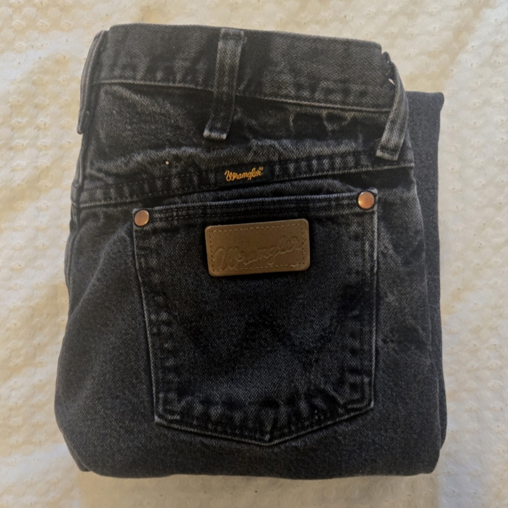 Wrangler Black Classic Denim Jeans Size   31 × 30